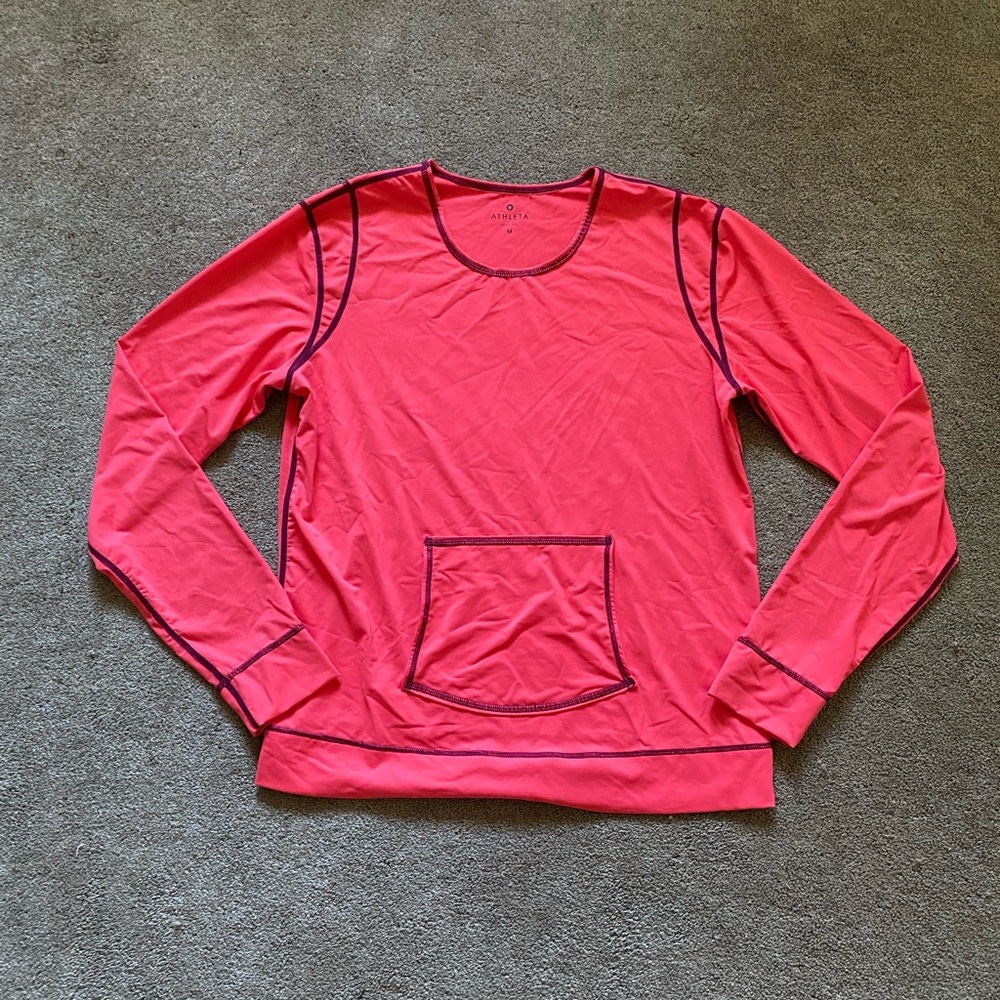 Athleta Long Sleeve Activewear Swim Top